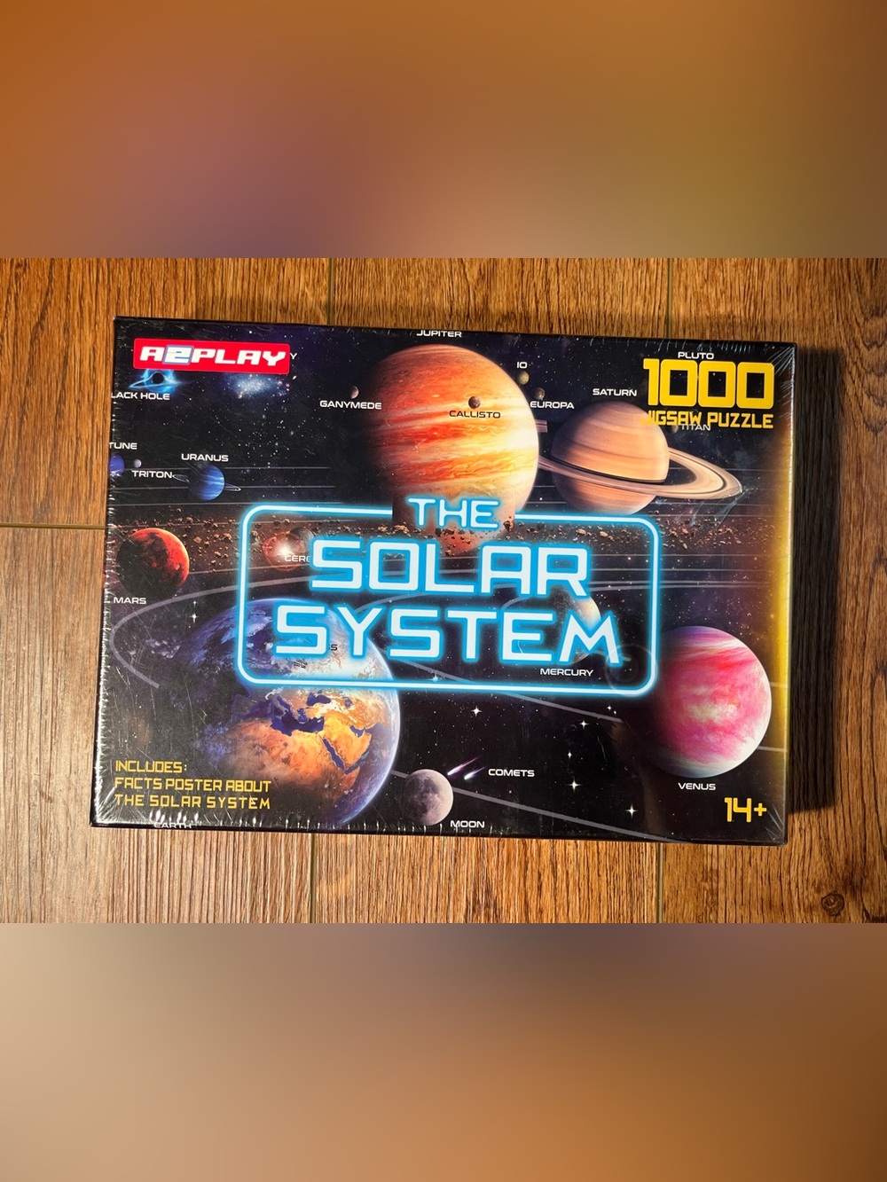 NEW Replay Jigsaw Puzzle The Solar System 1000 Pieces Planets Earth Mars Pluto